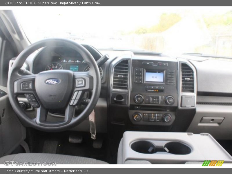 Ingot Silver / Earth Gray 2018 Ford F150 XL SuperCrew