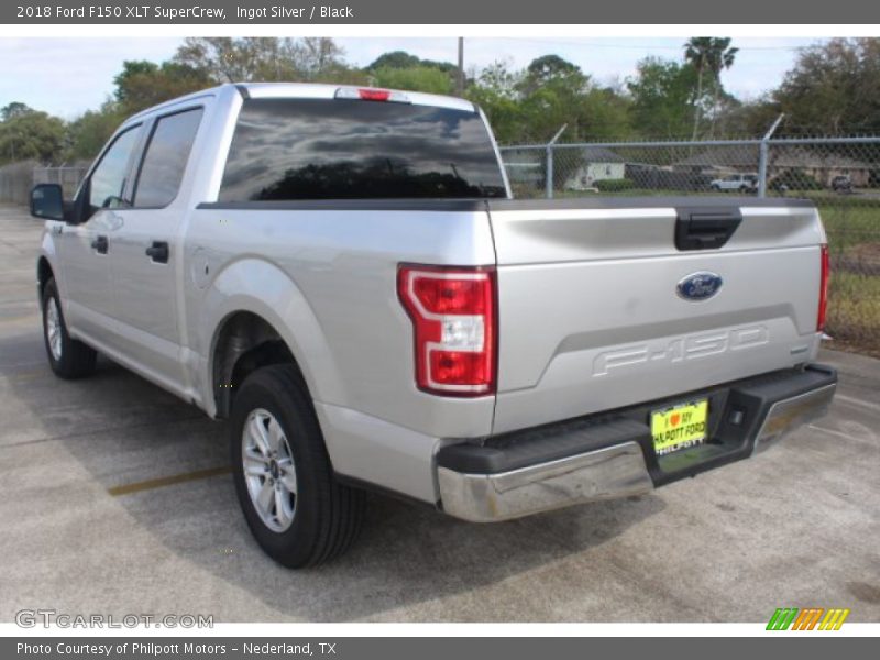 Ingot Silver / Black 2018 Ford F150 XLT SuperCrew
