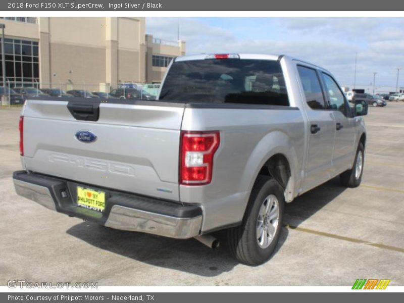 Ingot Silver / Black 2018 Ford F150 XLT SuperCrew