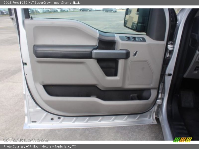Ingot Silver / Black 2018 Ford F150 XLT SuperCrew