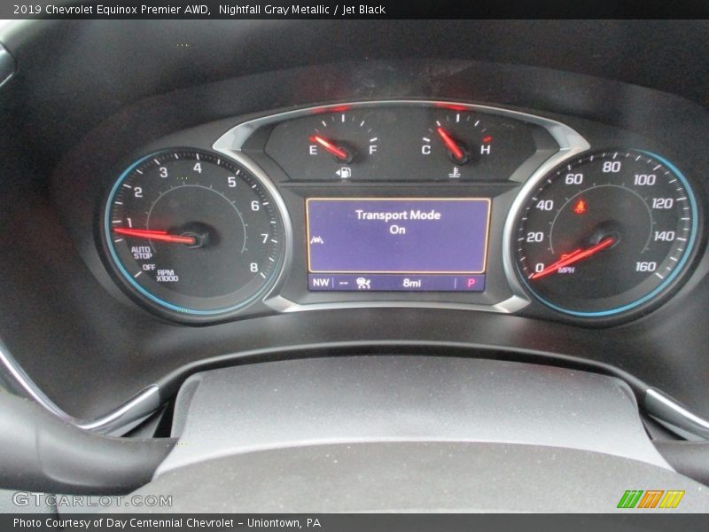 Nightfall Gray Metallic / Jet Black 2019 Chevrolet Equinox Premier AWD