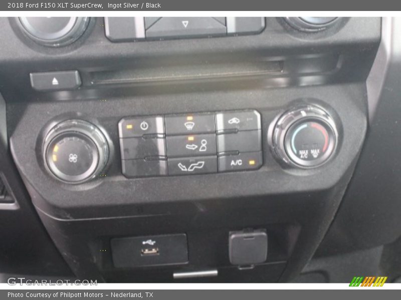 Ingot Silver / Black 2018 Ford F150 XLT SuperCrew