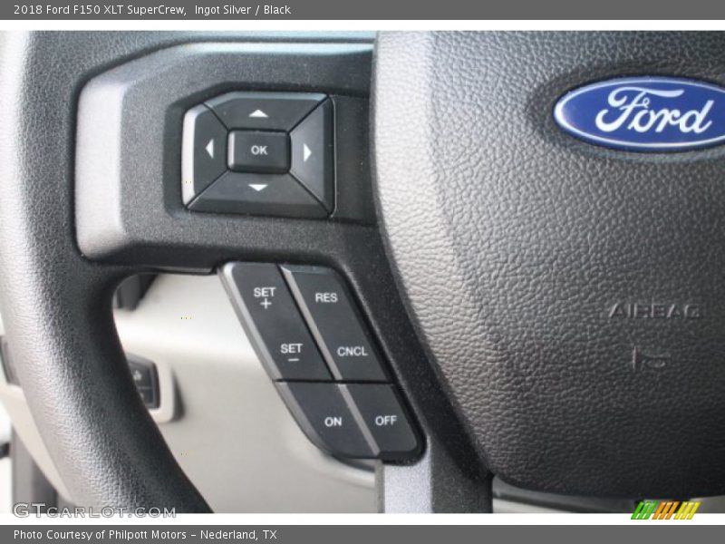 Ingot Silver / Black 2018 Ford F150 XLT SuperCrew