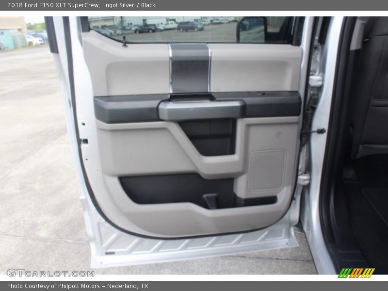 Ingot Silver / Black 2018 Ford F150 XLT SuperCrew