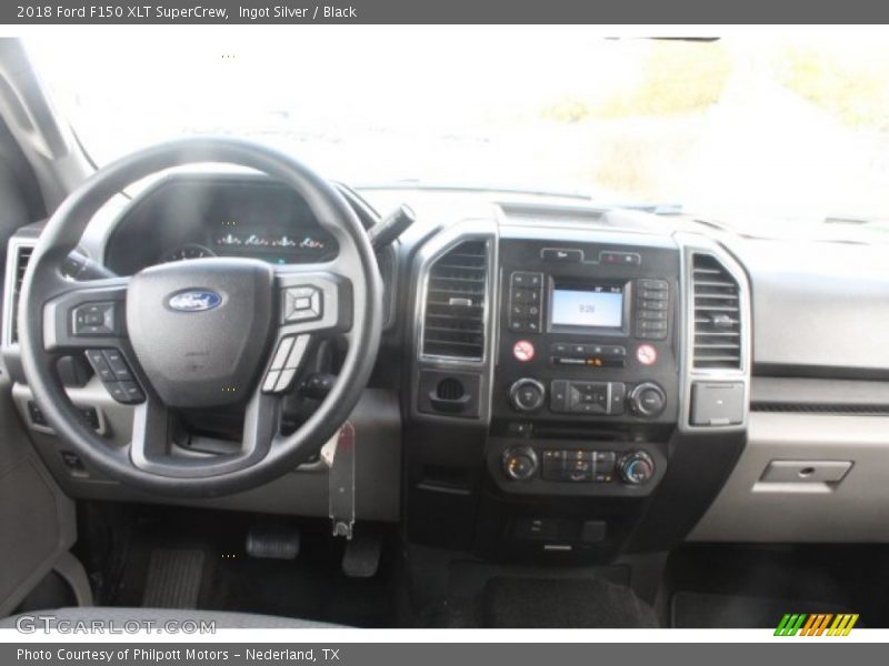 Ingot Silver / Black 2018 Ford F150 XLT SuperCrew