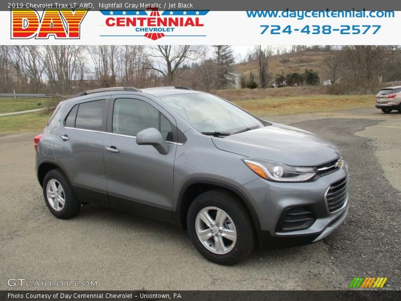 Nightfall Gray Metallic / Jet Black 2019 Chevrolet Trax LT AWD