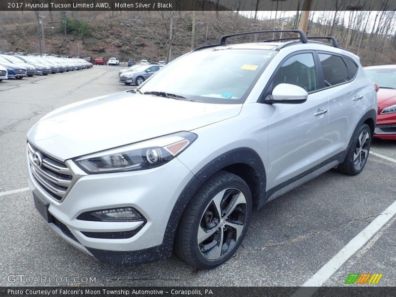 Molten Silver / Black 2017 Hyundai Tucson Limited AWD