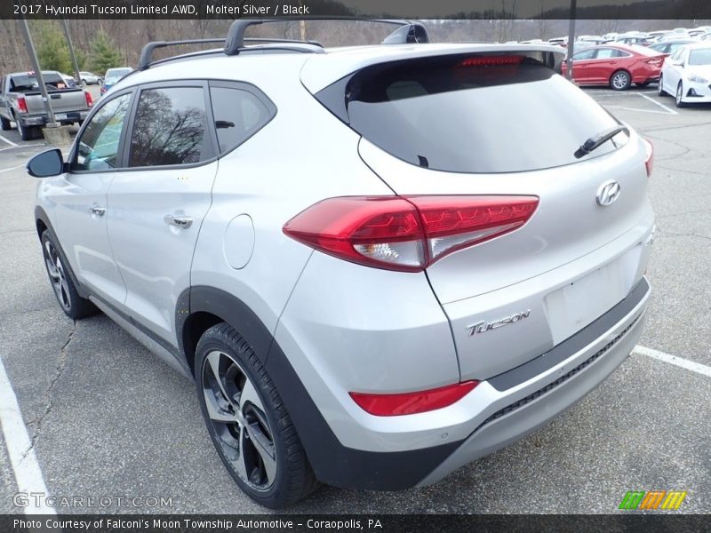 Molten Silver / Black 2017 Hyundai Tucson Limited AWD