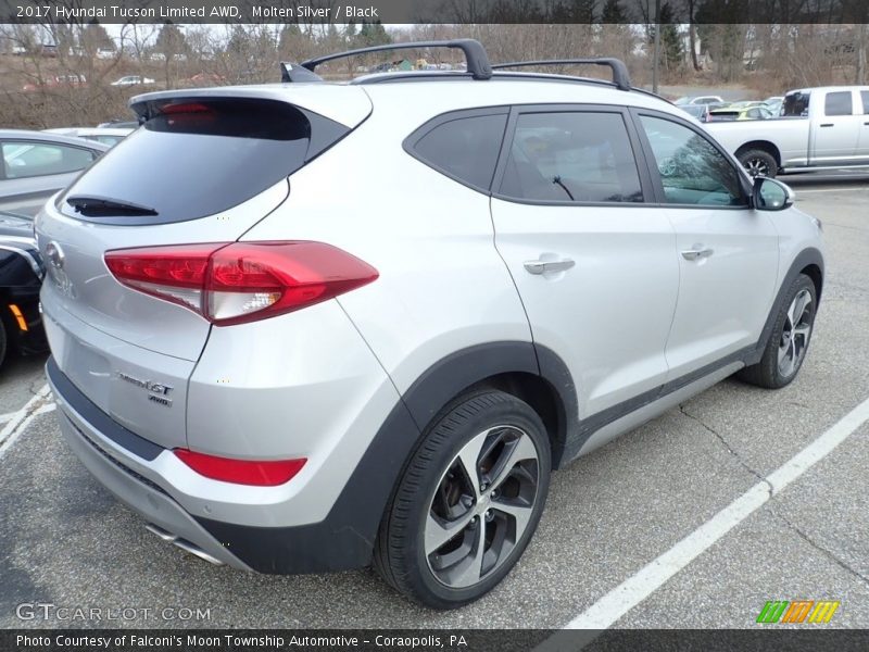 Molten Silver / Black 2017 Hyundai Tucson Limited AWD