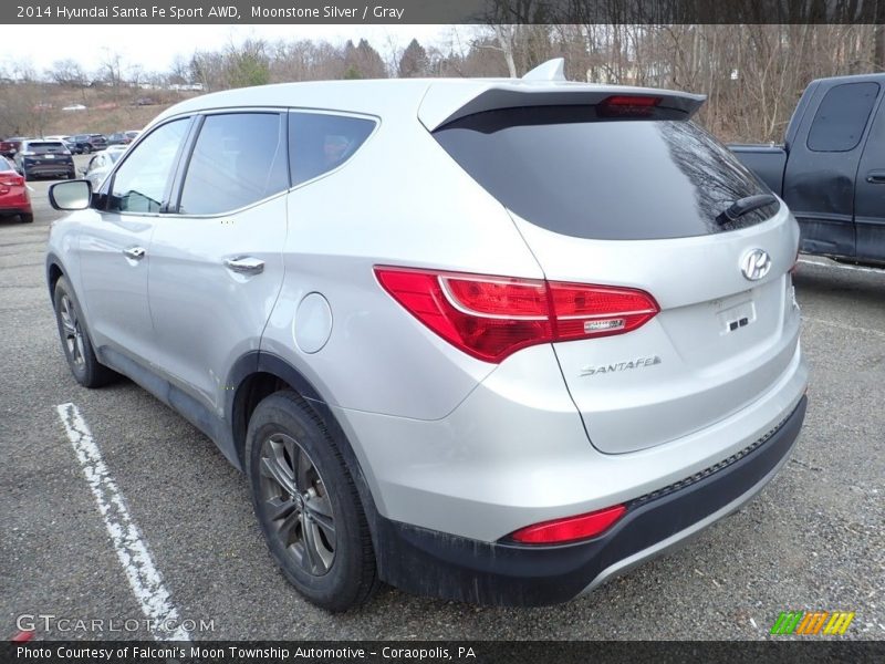 Moonstone Silver / Gray 2014 Hyundai Santa Fe Sport AWD