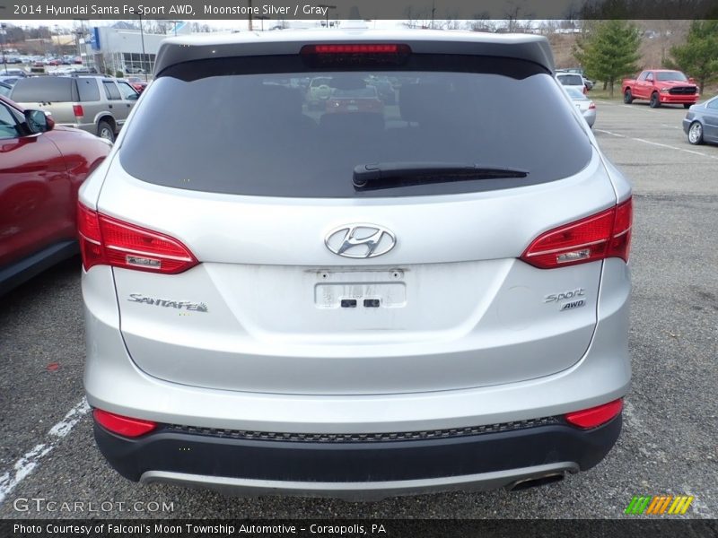 Moonstone Silver / Gray 2014 Hyundai Santa Fe Sport AWD
