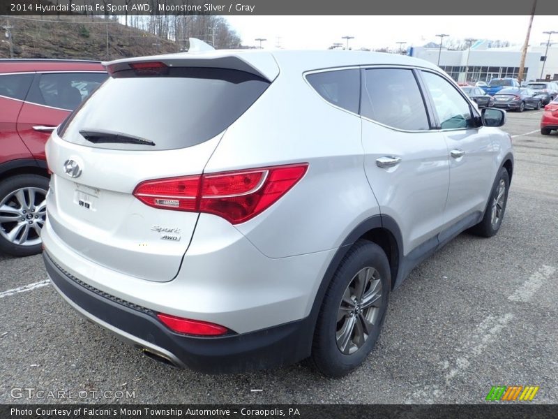 Moonstone Silver / Gray 2014 Hyundai Santa Fe Sport AWD