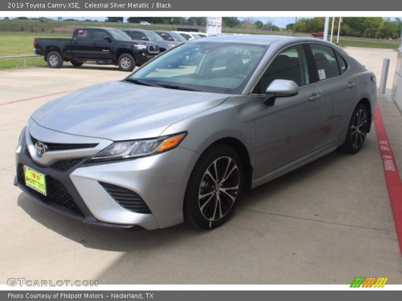 Celestial Silver Metallic / Black 2019 Toyota Camry XSE