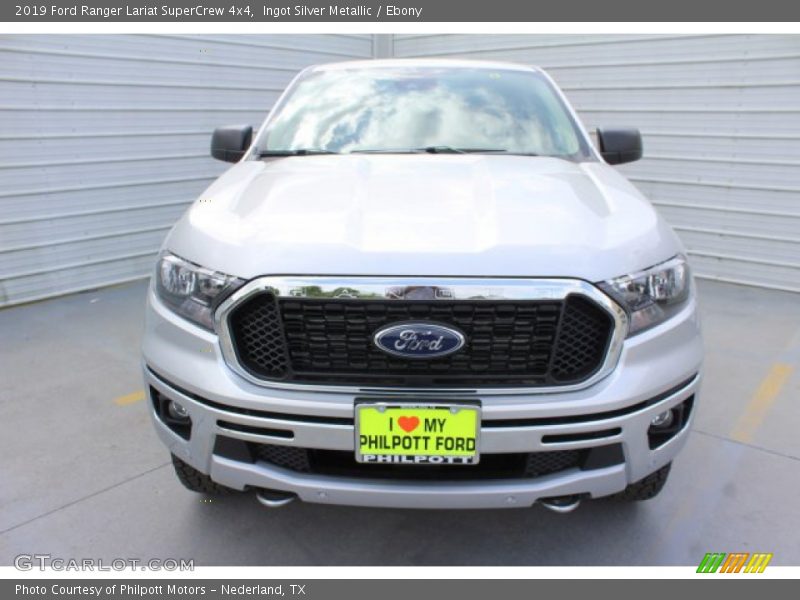 Ingot Silver Metallic / Ebony 2019 Ford Ranger Lariat SuperCrew 4x4