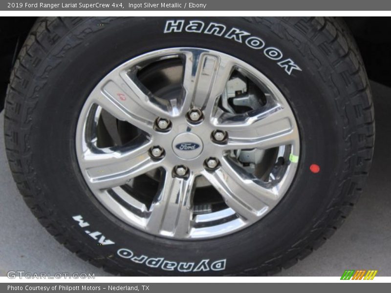 Ingot Silver Metallic / Ebony 2019 Ford Ranger Lariat SuperCrew 4x4