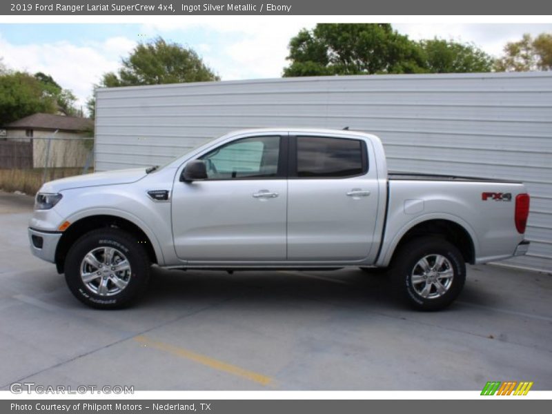 Ingot Silver Metallic / Ebony 2019 Ford Ranger Lariat SuperCrew 4x4