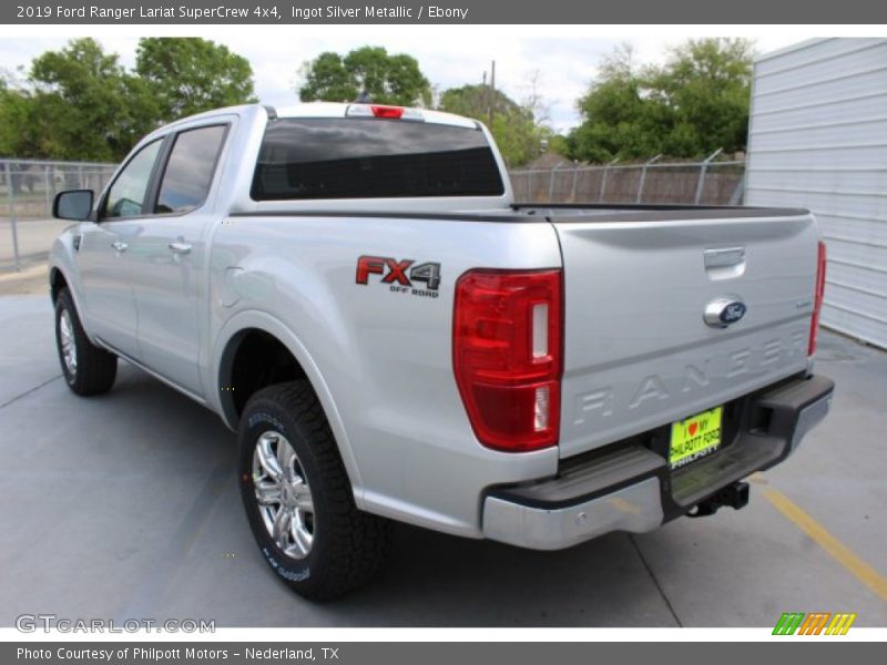 Ingot Silver Metallic / Ebony 2019 Ford Ranger Lariat SuperCrew 4x4