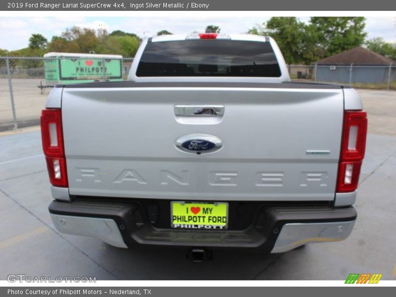 Ingot Silver Metallic / Ebony 2019 Ford Ranger Lariat SuperCrew 4x4