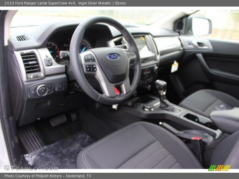 Ingot Silver Metallic / Ebony 2019 Ford Ranger Lariat SuperCrew 4x4