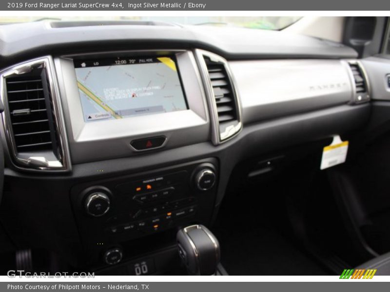 Ingot Silver Metallic / Ebony 2019 Ford Ranger Lariat SuperCrew 4x4