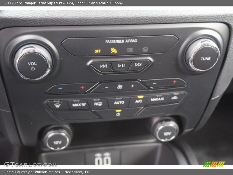 Ingot Silver Metallic / Ebony 2019 Ford Ranger Lariat SuperCrew 4x4
