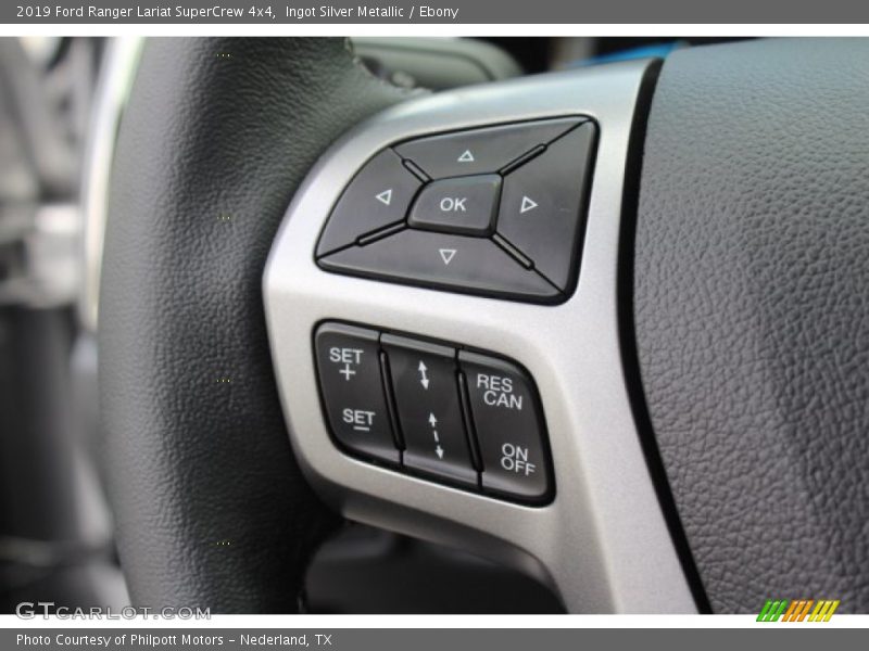 Ingot Silver Metallic / Ebony 2019 Ford Ranger Lariat SuperCrew 4x4