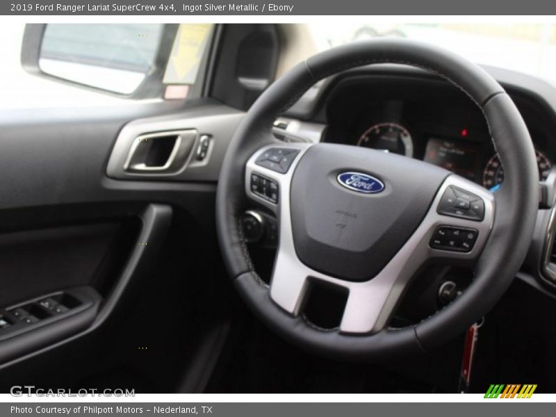 Ingot Silver Metallic / Ebony 2019 Ford Ranger Lariat SuperCrew 4x4