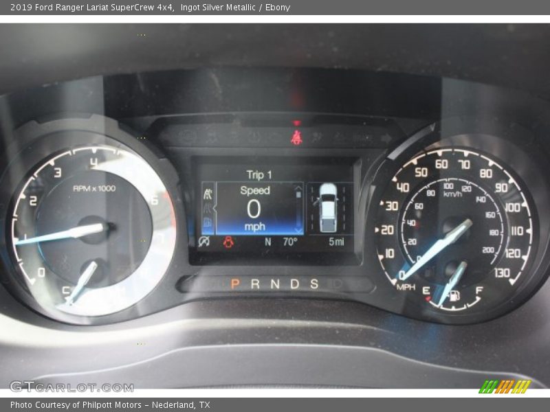 Ingot Silver Metallic / Ebony 2019 Ford Ranger Lariat SuperCrew 4x4