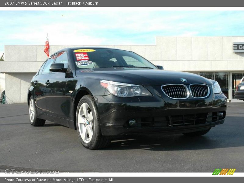 Jet Black / Auburn 2007 BMW 5 Series 530xi Sedan