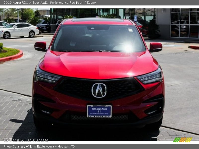 Performance Red Pearl / Ebony 2019 Acura RDX A-Spec AWD