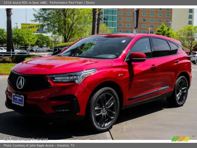 Performance Red Pearl / Ebony 2019 Acura RDX A-Spec AWD
