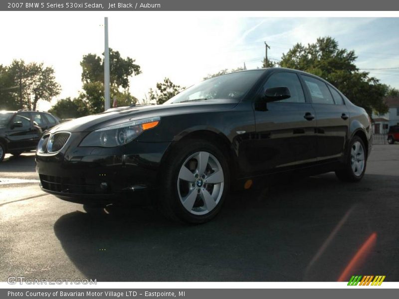 Jet Black / Auburn 2007 BMW 5 Series 530xi Sedan