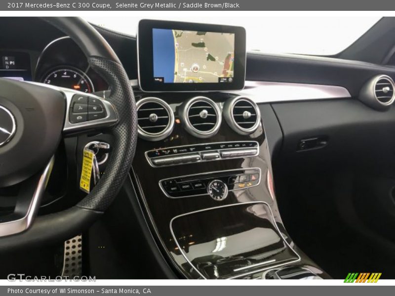 Selenite Grey Metallic / Saddle Brown/Black 2017 Mercedes-Benz C 300 Coupe