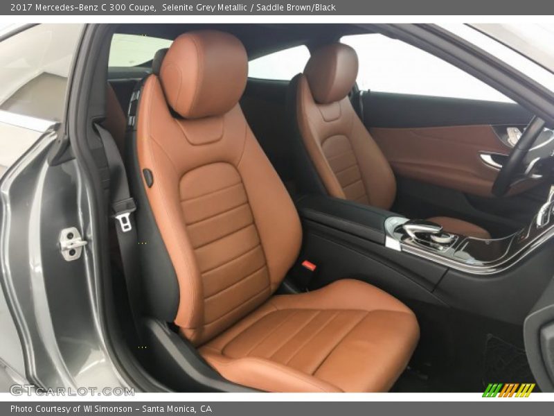 Selenite Grey Metallic / Saddle Brown/Black 2017 Mercedes-Benz C 300 Coupe