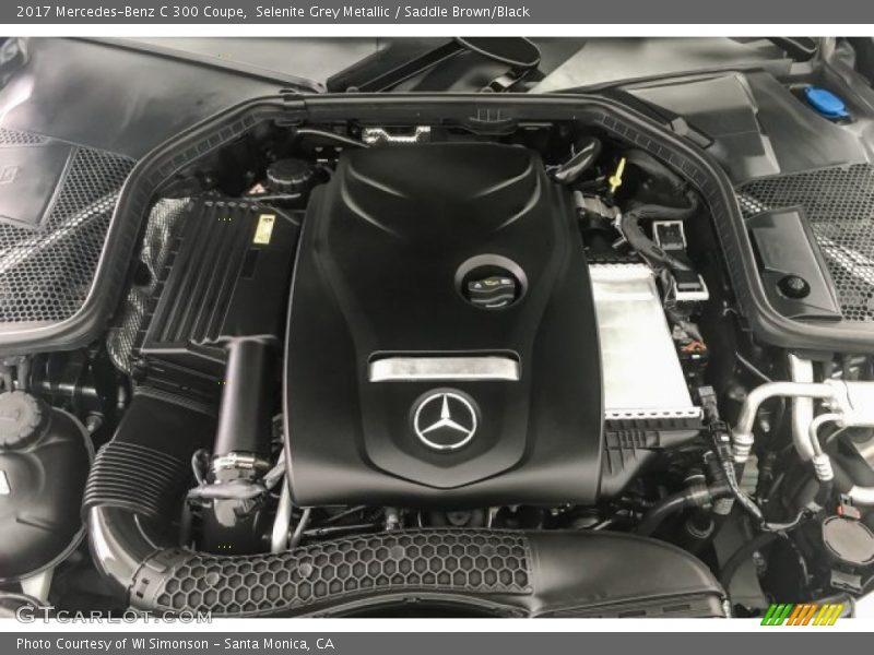 Selenite Grey Metallic / Saddle Brown/Black 2017 Mercedes-Benz C 300 Coupe