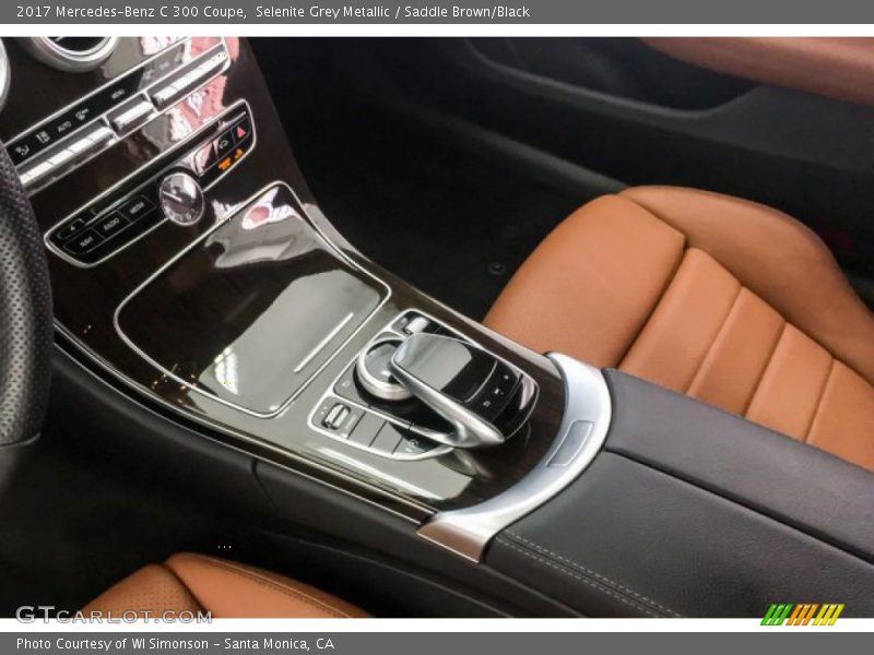 Selenite Grey Metallic / Saddle Brown/Black 2017 Mercedes-Benz C 300 Coupe