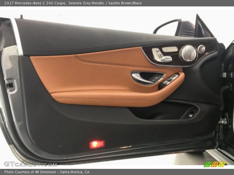Selenite Grey Metallic / Saddle Brown/Black 2017 Mercedes-Benz C 300 Coupe