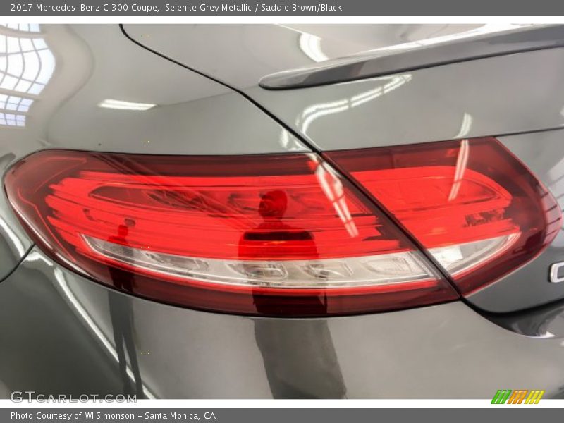 Selenite Grey Metallic / Saddle Brown/Black 2017 Mercedes-Benz C 300 Coupe