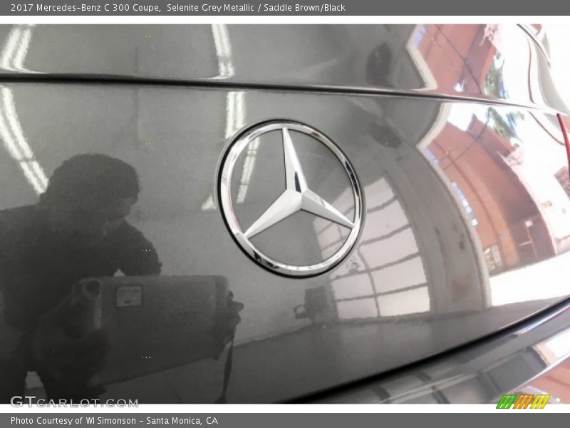 Selenite Grey Metallic / Saddle Brown/Black 2017 Mercedes-Benz C 300 Coupe