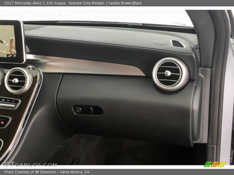 Selenite Grey Metallic / Saddle Brown/Black 2017 Mercedes-Benz C 300 Coupe