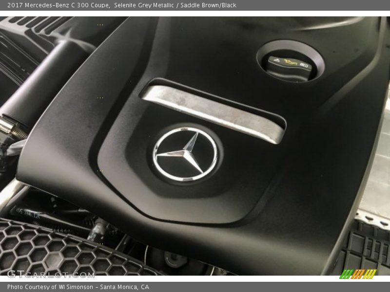 Selenite Grey Metallic / Saddle Brown/Black 2017 Mercedes-Benz C 300 Coupe