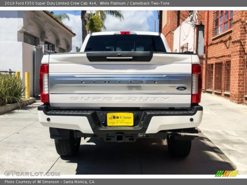 White Platinum / Camelback Two-Tone 2019 Ford F350 Super Duty Limited Crew Cab 4x4