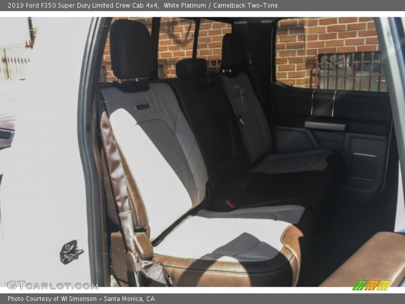 White Platinum / Camelback Two-Tone 2019 Ford F350 Super Duty Limited Crew Cab 4x4