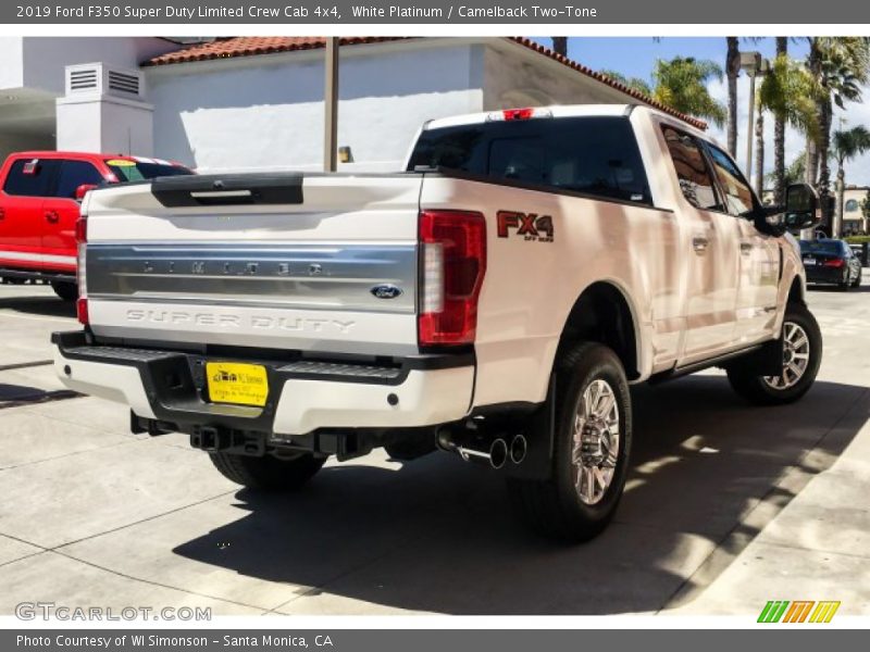 White Platinum / Camelback Two-Tone 2019 Ford F350 Super Duty Limited Crew Cab 4x4
