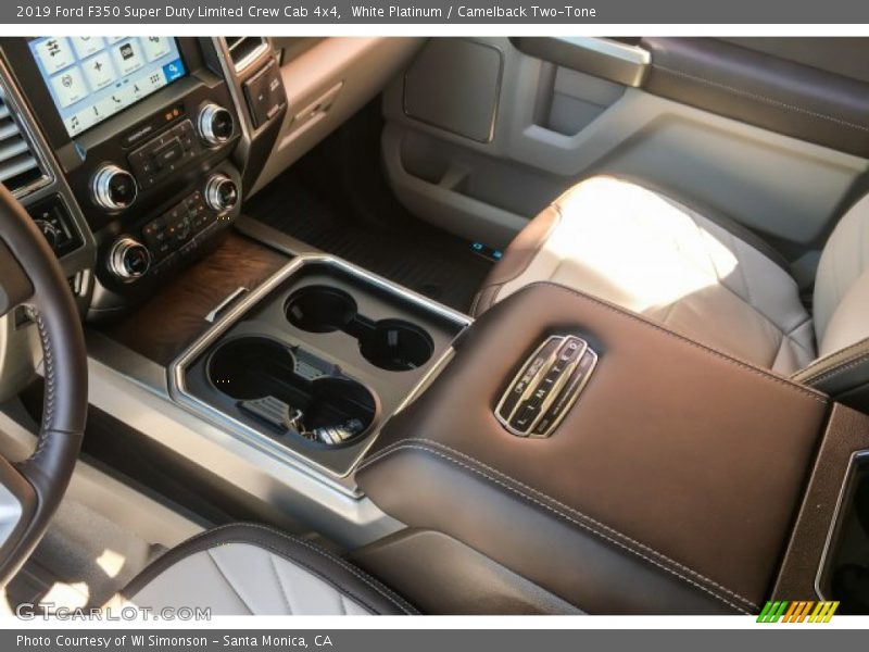 White Platinum / Camelback Two-Tone 2019 Ford F350 Super Duty Limited Crew Cab 4x4