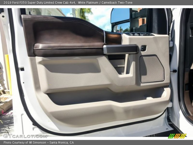 White Platinum / Camelback Two-Tone 2019 Ford F350 Super Duty Limited Crew Cab 4x4