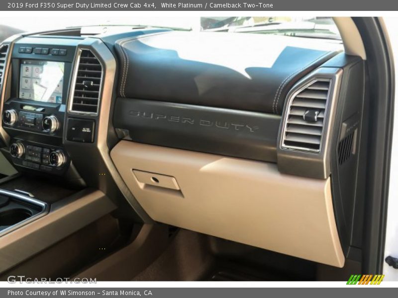 White Platinum / Camelback Two-Tone 2019 Ford F350 Super Duty Limited Crew Cab 4x4