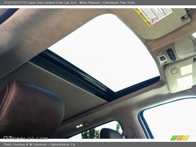 White Platinum / Camelback Two-Tone 2019 Ford F350 Super Duty Limited Crew Cab 4x4