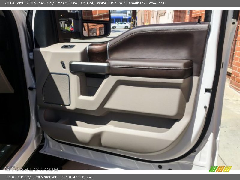 White Platinum / Camelback Two-Tone 2019 Ford F350 Super Duty Limited Crew Cab 4x4