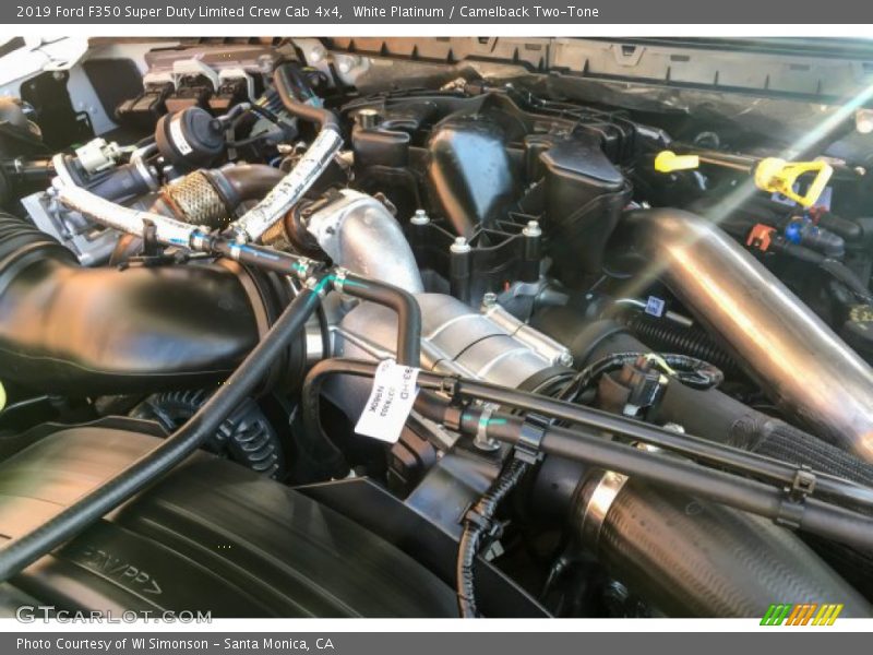 White Platinum / Camelback Two-Tone 2019 Ford F350 Super Duty Limited Crew Cab 4x4